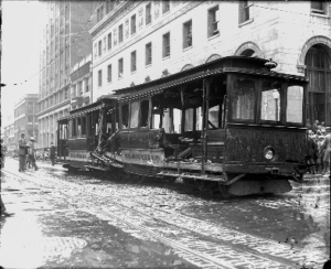 wreckage of cable car, 1926